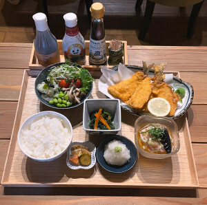 アジフライ定食
